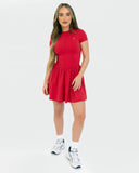 Kuuki Raven Dress, Red