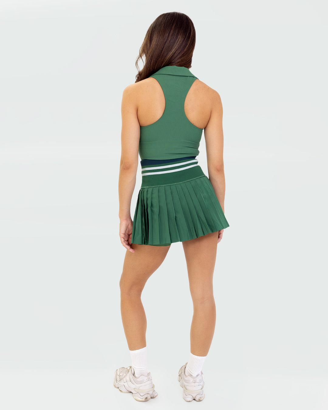 Kuuki Sierra Collar Top, Green