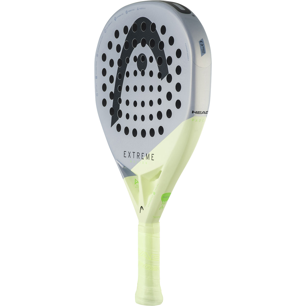 HEAD Extreme Motion 2026 Padel Racket, Grey/Green