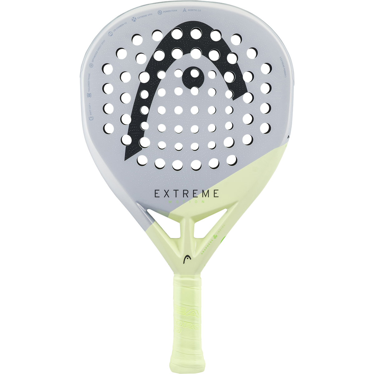 HEAD Extreme Motion 2026 Padel Racket, Grey/Green, view 3