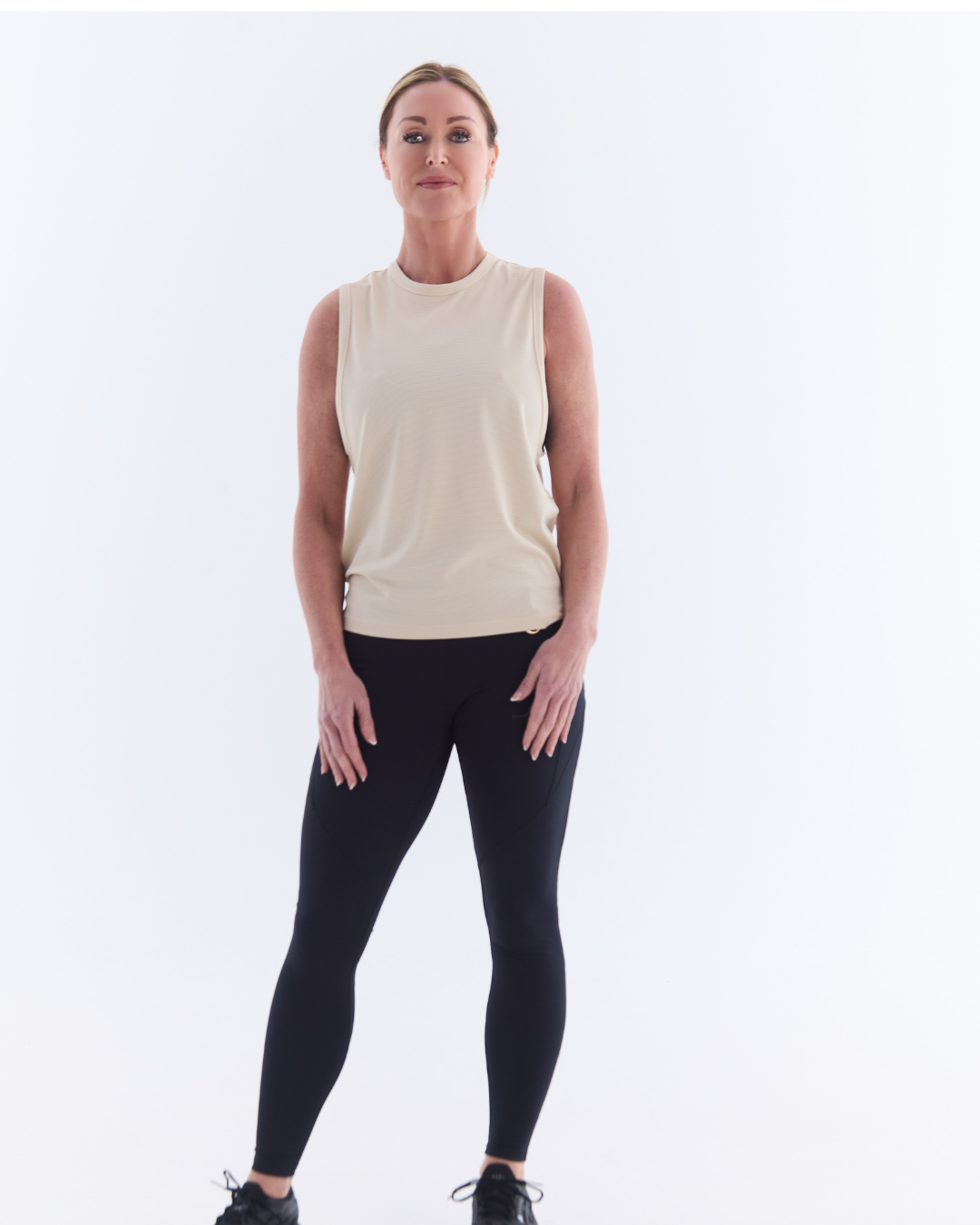 Waffle drop arm vest