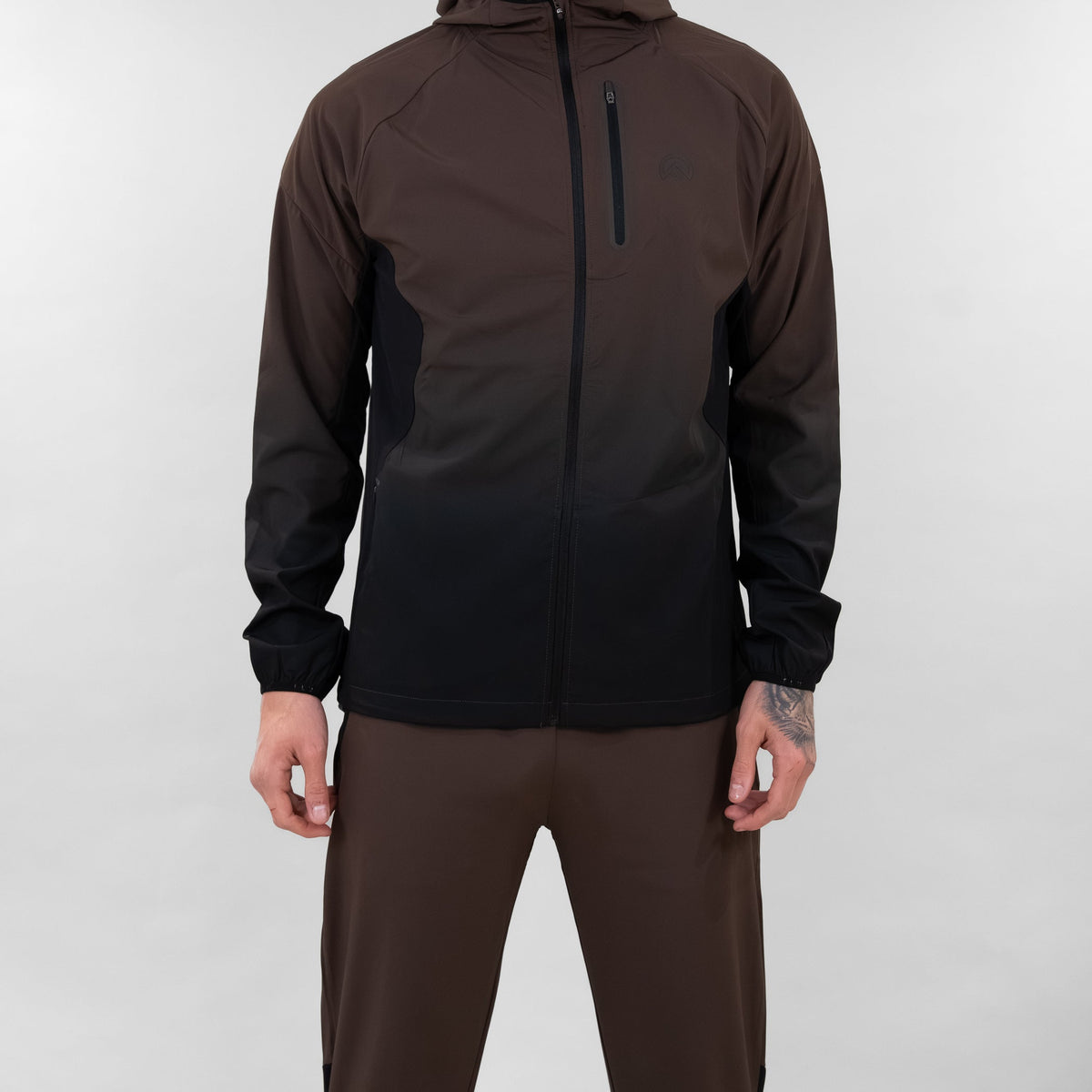 SS26 Gradient Jacket - Chocolate/Black