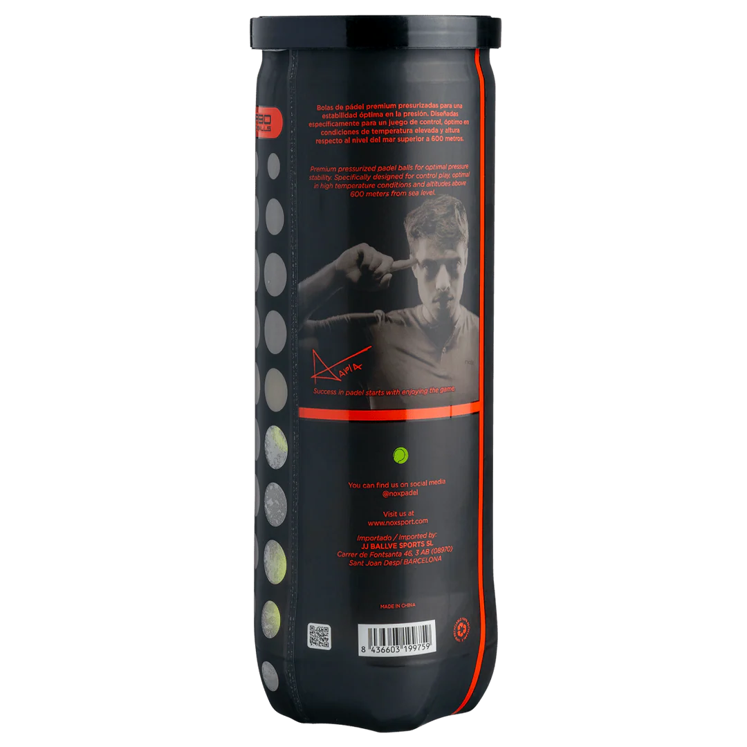 NERBO Padel Balls | 3-ball canister