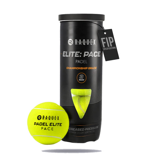 Raquex Elite: Pace Padel Balls – Tube of 3