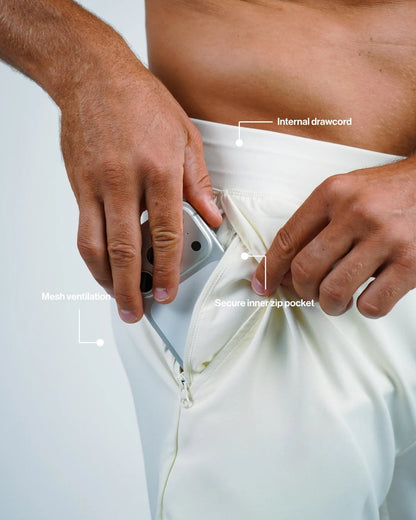 AEYA Men's Shorts - Cloud Dancer