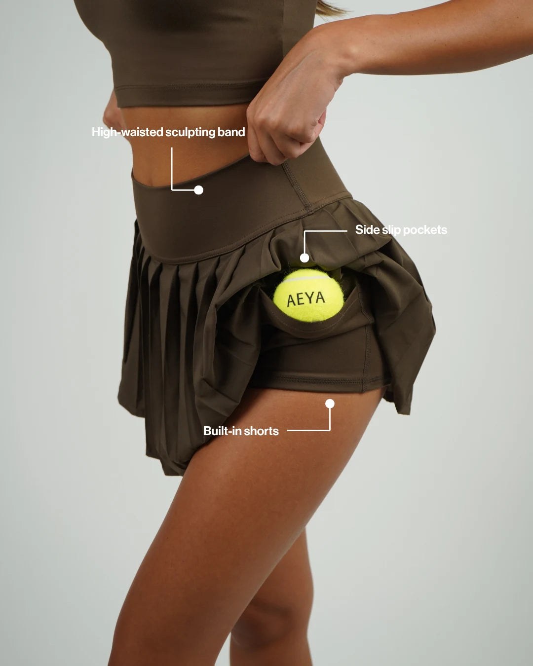 AEYA Women's Skort - Espresso