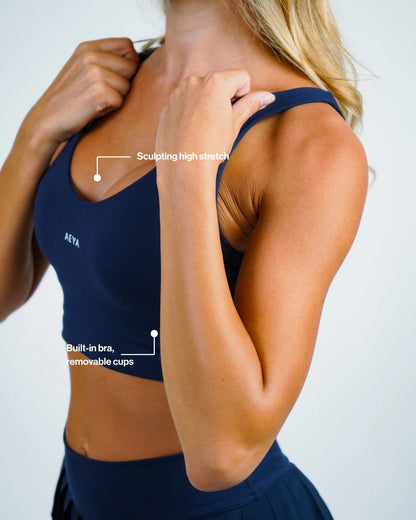 AEYA Women's Sports Bra - AEYA Navy