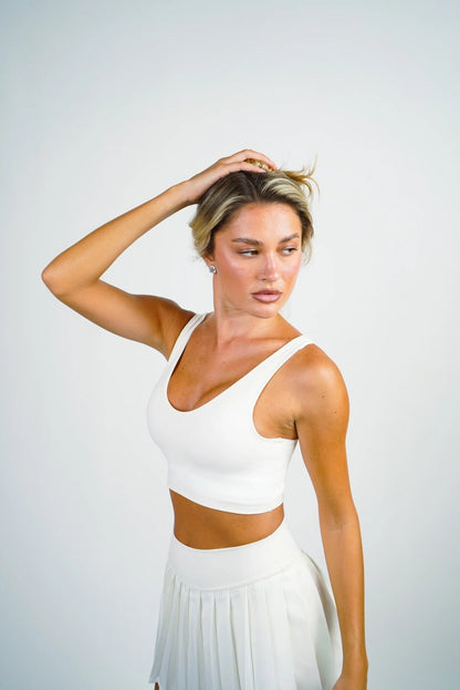 AEYA Women's Sports Bra - Cloud Dancer