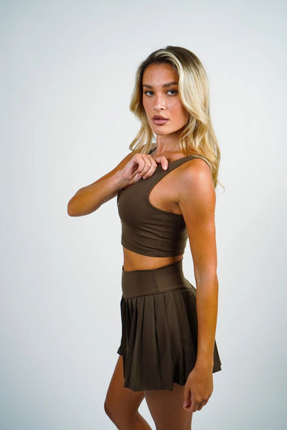 AEYA Women's Sports Bra - Espresso